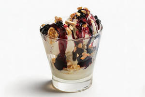 Blueberry Crunch Ice Cream Sundae