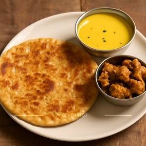 Puran Poli-1Pc. + Kadhi + Bhaje