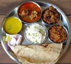 North Indian Mutton Thali