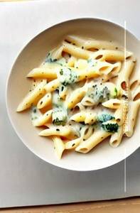 Veg creamy cheese pasta