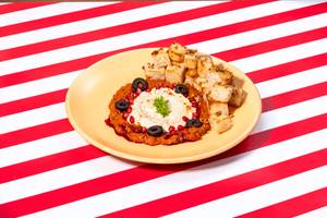 Muhammara And Hummus Plate