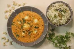 Egg butter masala rice bowl