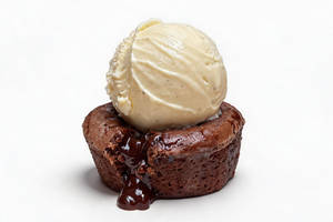 Ooey - Gooey Lava Cake W/ Ice Cream