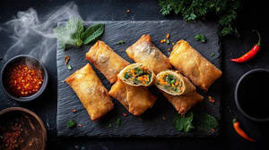 Vege Dragon Spring Rolls