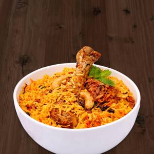 Chicken Dum Biryani With Chicken Lollipop [2 Pieces]