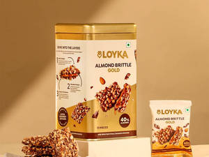 Loyka Almond Brittle Gold Tin Box Of 17