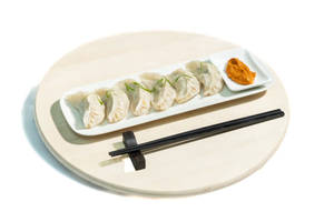 Veg Momo With Sesame Sauce