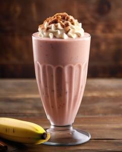 Red banana milkshake