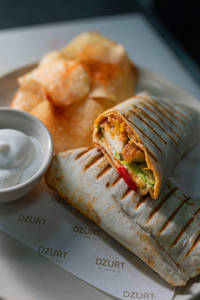 Harissa Fried Chicken Wrap