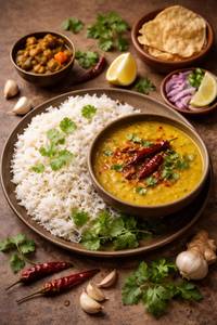 Daal Chawal Thali
