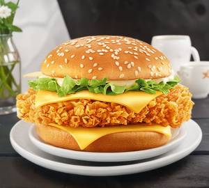 Crispy Chicken Cheese Burger