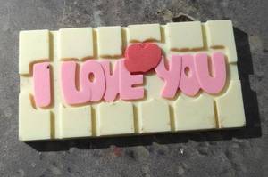 Ooty White Chocolate I Love You Big Bar 1-Pieces 140Grm