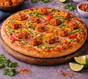 Peri peri paneer capsicum pizza