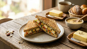Paneer Veg. Cheese Grill Sandwich