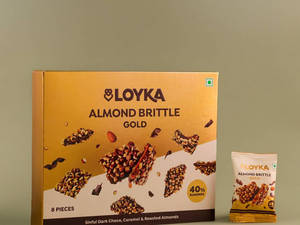 Loyka Almond Brittle Gold Box Of 8