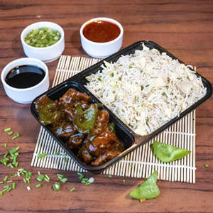 Sliced Chicken In Black Bean Sauce Combo