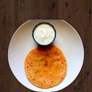 Paneer Paratha  With Dahi