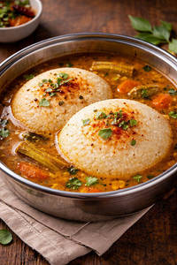 Idly-sambar Dip (2pcs)