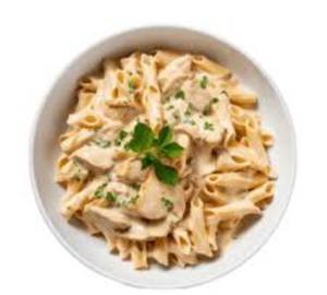 Veg White Sauce Pasta [Penne]