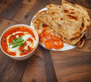 Butter Chicken + Triangle Paratha (2 Pieces)