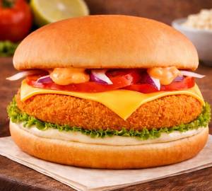 Peri peri cheese potato burger
