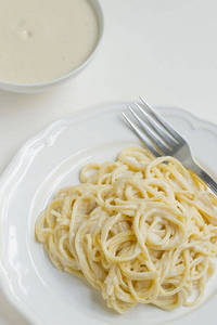 Non Veg Double Cheese Spaghetti Bechamel Sauce