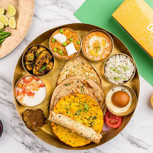 Dum Aloo Kashmiri & Matar Paneer Thali