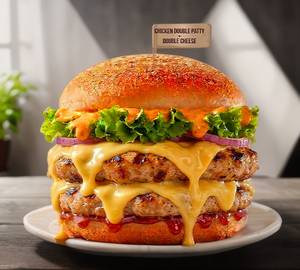 Special Chicken Burger [Double Patty+ Double Cheese] @Nfc Special Offer