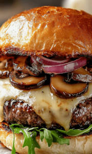 Crispy Mushroom Burger