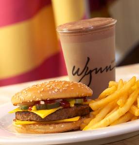 Burger (2 pcs) and fries