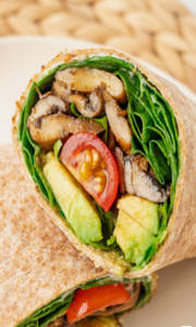 Crispy Barbeque Mushroom Wrap