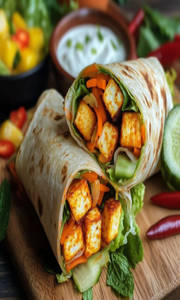 Tandoori Cottage Cheese Wrap