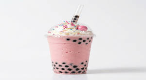 Bubble Gum Boba Smoothie