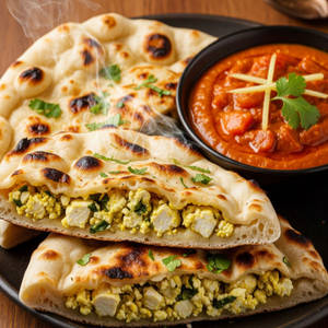 Paneer Naan With Gravy