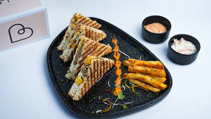 Corn Mushroom & Cheese Sandwich