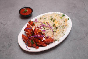 Chicken Crispy Rice Combo