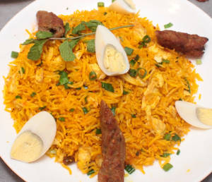 Chicken Seekh Kepsa Biryani [serves 4] [2100 ml]