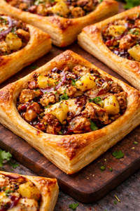 Bbq Pineapple 'n' Chicken Puff