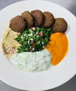 Falafel With Muhammara Dip