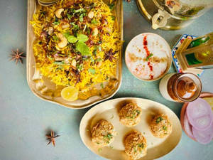Nawabi Biryani & Kashk-e-kebab With Soft Drink