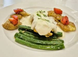 Grilled Fish Fillet With Cauli Puree & Baby Potato