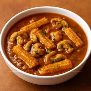 Baby Corn Mushroom Masala