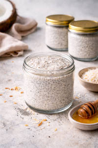 Chia Seeds Coconut Milk Pudding