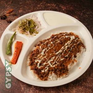 Rice with Dal Makhani and Raita