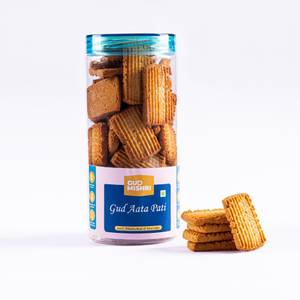 Atta Patti Gud Cookies Jar (250 Grams)