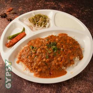 Rice with Dal Fry and Raita