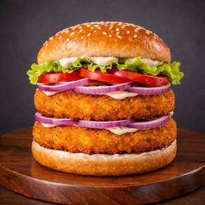 Crispy Veg Double Patty Burger