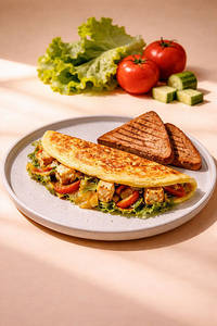 Herbed Paneer Power Omelette