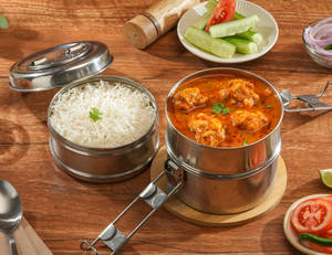 Homely Chicken Curry - RICE Meal