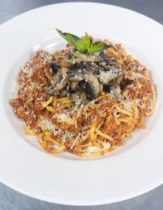 Tofu Bolognese With Whole Wheat Spaghetti
